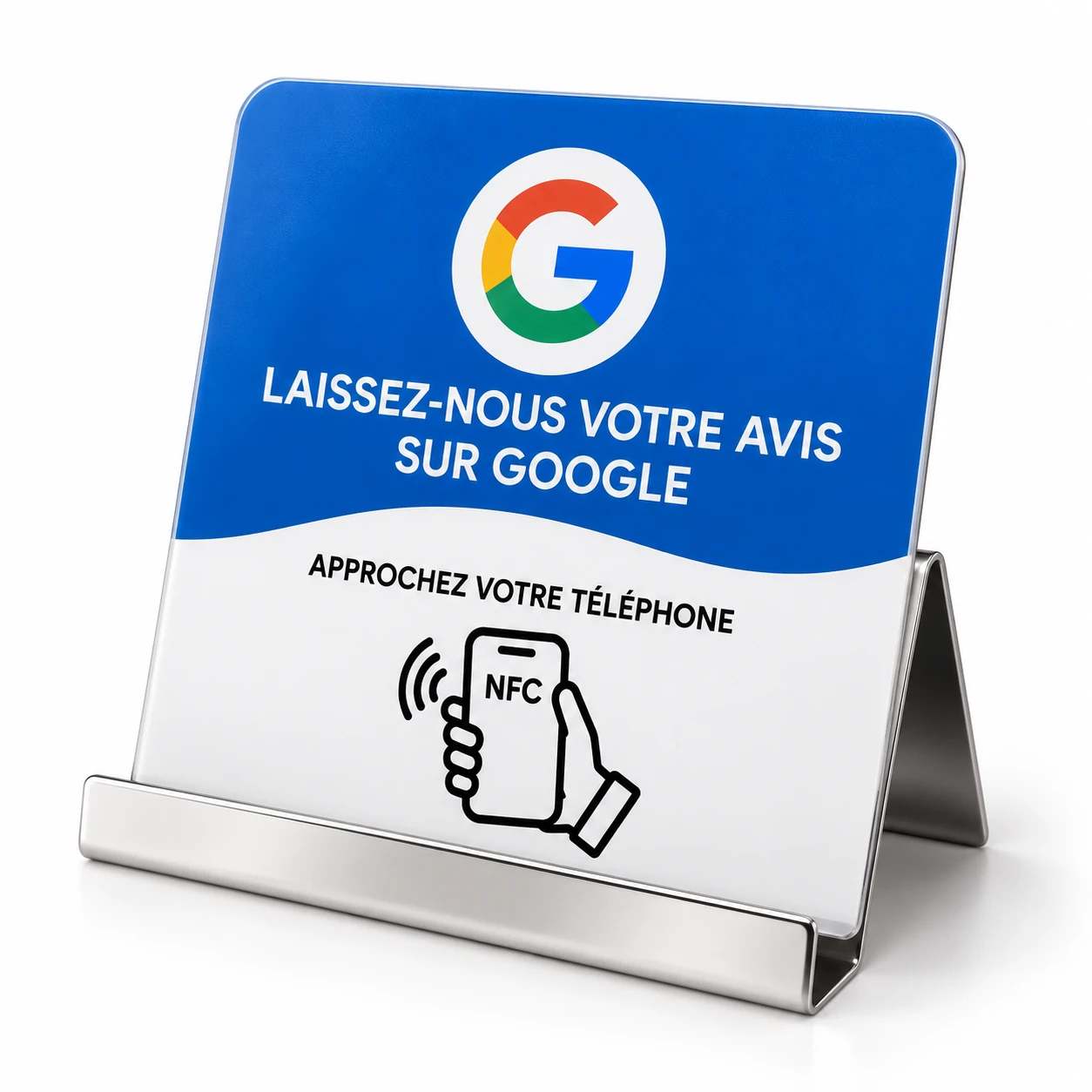 Pack plaque NFC et support premium